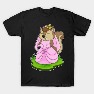 Squirrel Bride Flower Wedding T-Shirt